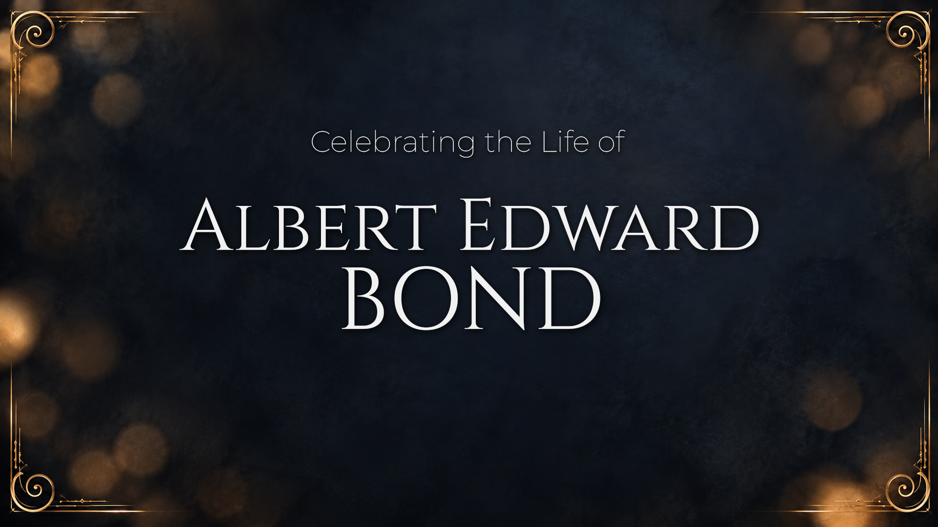 Portrait of Albert Edward Bond