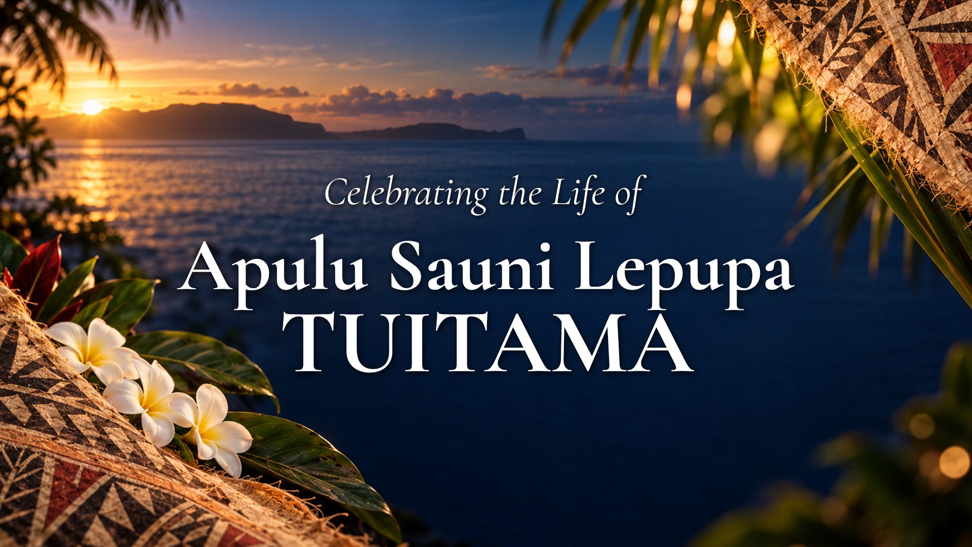 Holding slide for Apulu Sauni Lepupa Tuitama