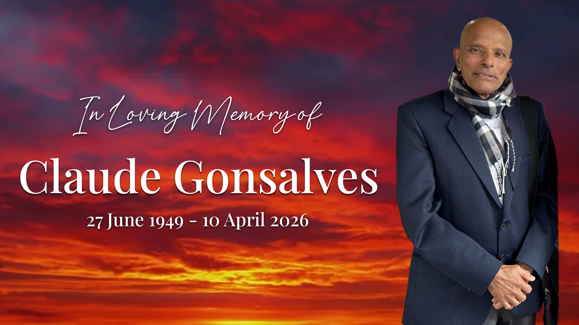 Portrait of Claude Anthony Gonsalves