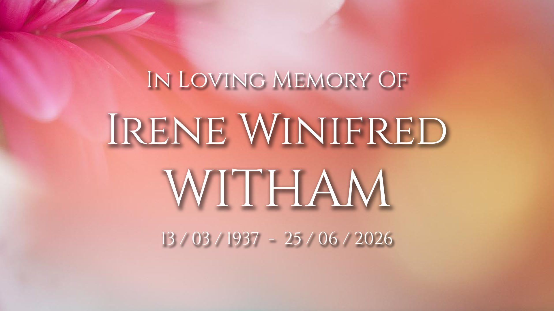 Portrait of Irene Winifred Witham