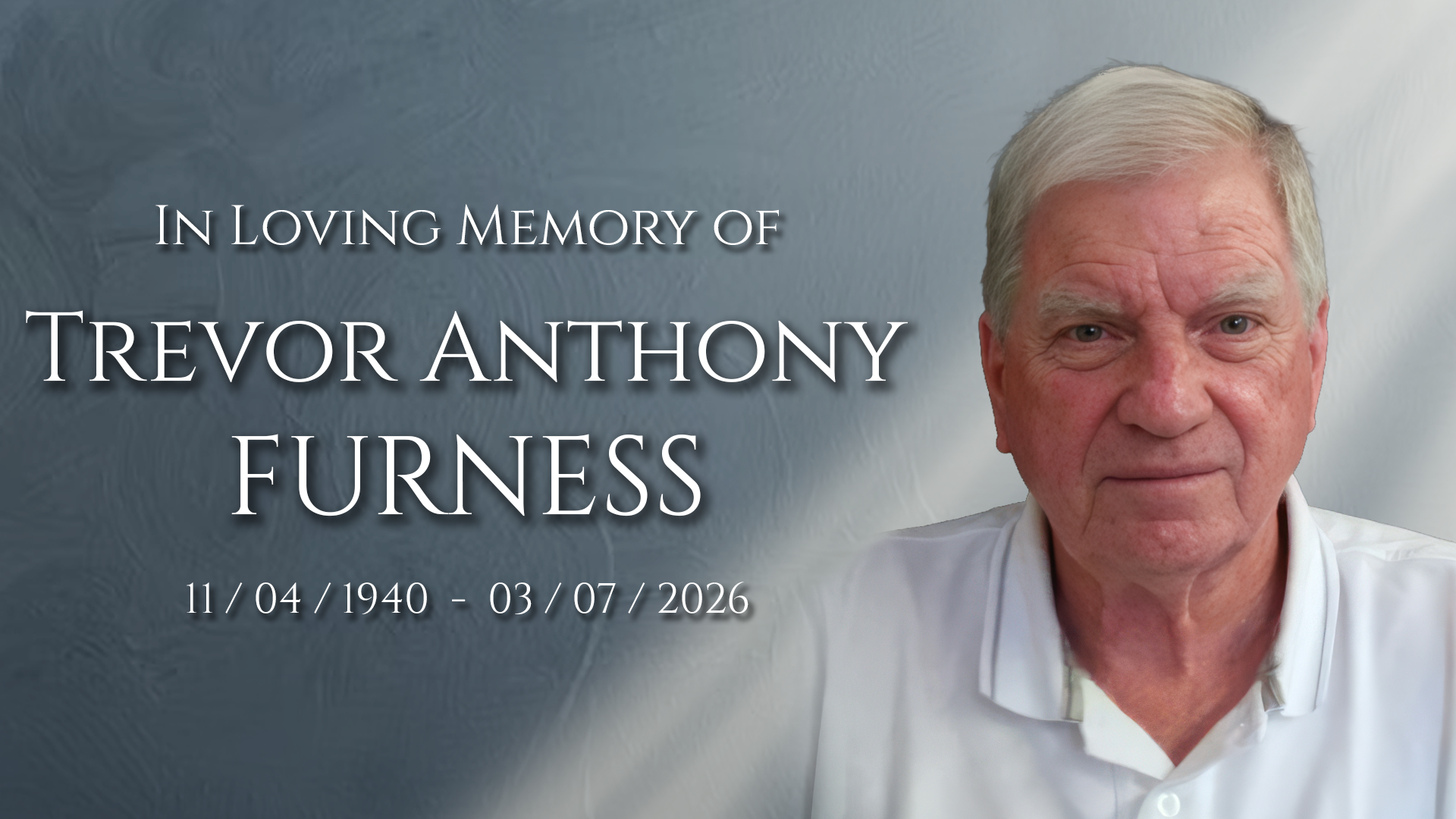 Portrait of Trevor Anthony Furness